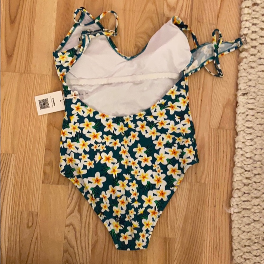 Cute green floral one piece